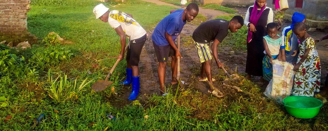 youth club clearing land